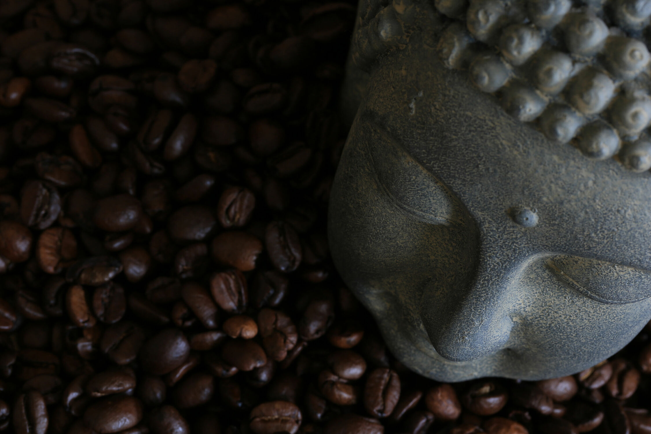 Bild mit Kaffee Buddha