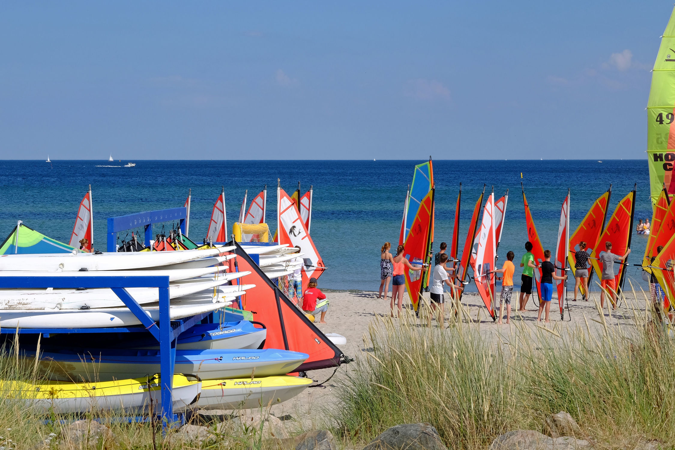 Bild mit Urlaub, Sport, Sommer, Sonne, Strand, Ostsee, Strand / Meer, Wärme, Ausspannen