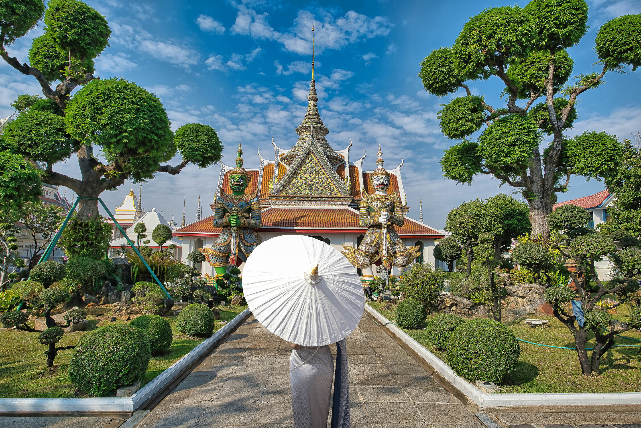 Bild mit Kunst, asien, südostasien, Tempelanlagen, Tempel, Religion, Thailand, Bangkok