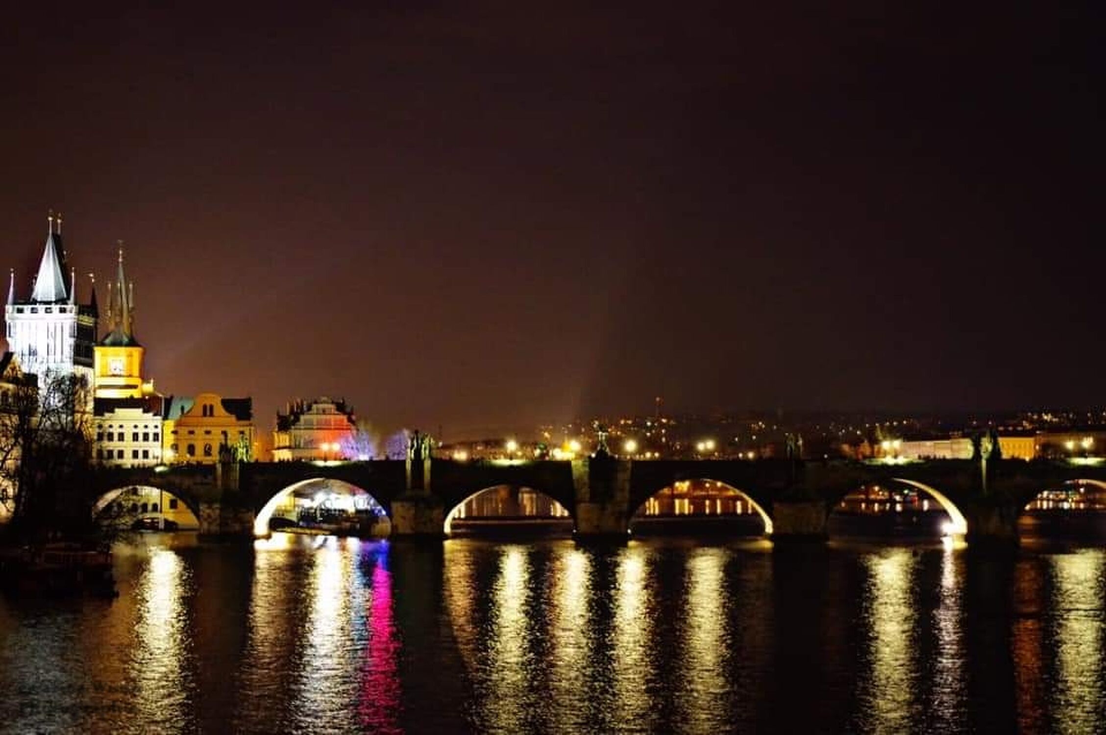 Bild mit Prag bei Nacht, Prag