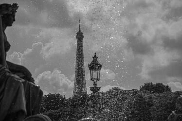 Bild mit Paris Eiffel Tower, Brunnen, Eiffelturm, Paris