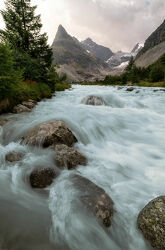 Bild mit Wasser, Berge, Alpen, Bach, Wasserfall, Natur und Landschaft, Fluss, Dynamisch, Schweiz, Bachlauf