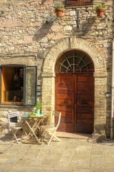 Ein romantischer Sitzplatz in Assisi