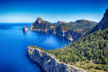 Bild mit Meerblick, Meerblick, Mittelmeer, Küste, Europa, spanien, Felsenküste, mallorca, Aussichtspunkt, Balearen