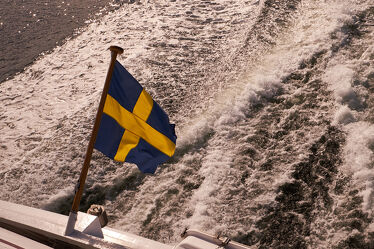 Bild mit Sonne, Schiff, boot, Schweden, Wind