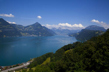 Bild mit Natur, Berge, Himmel, Wolken, Landschaft, See, Schweiz