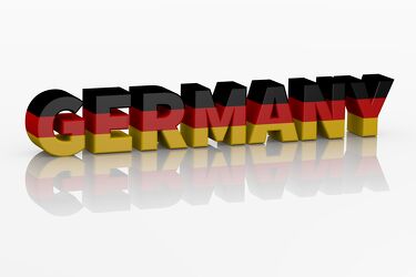 Bild mit Deutschland, Illustration, Symbol, glänzend, Text, 3d, Buchstaben, Flagge, national, Wort
