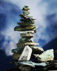 Bild mit Kunst, Natur, Berge, Alpen, Steine, Wellness, steinstapel