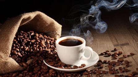 Bild mit Kaffee Speziallitäten, Genussmittel, aromatisch