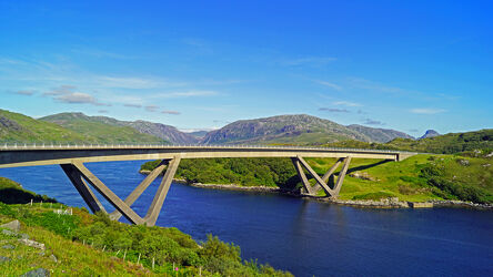 Brücke über Loch Eriboll in Schothland
