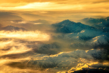 Luftbild Zagrosgebirge