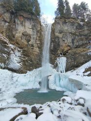 Bild mit Wasser, Winter, Eis, Wasserfall, stimmungsvoll, Kraftorte