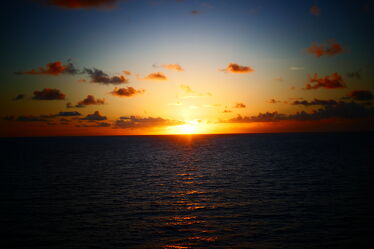 Bild mit Sunset, clouds, Ocean, romantik