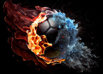 Soccer fire ball