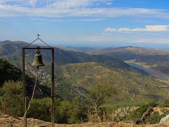 Bild mit Natur, Reise, berg, Religion, Kreta, stausee, Bergwanderung, Glocke