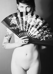 Bild mit nude, Dessous, Akt, Fotokunst Art FF77, Fetisch, Erotik, Portrait, Studio, Frau, Aktmodel, Aktfoto, Aktfotografie, erotisch, Frauen, nackt, Sexy, Brust, Erotic, Akt & Erotik, girl