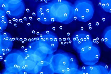 Makro Welt Wassertropfen Blau