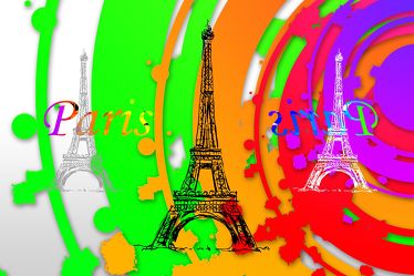 Bild mit Wahrzeichen, Frankreich, Paris Eiffel Tower, Eiffelturm, Paris, turm, weltwunder
