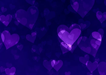 blue - violette - Hearts
