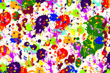 Splashes of colors with white Background