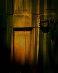 the old wood door