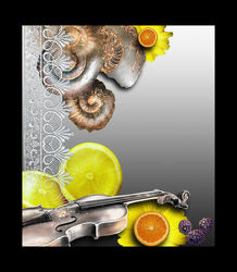 Abstract illustration with lemon fruit 2