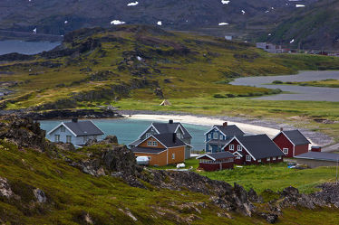 Häuser auf der Halbinsel Veines, Norwegen 2