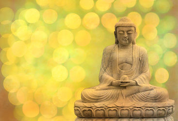 Buddha Licht Gelb