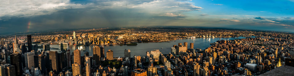 NYS Great Skies over Manhatten pano