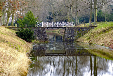 Bild mit Brücke, alt, Wassergräben, laufsteg, Gräben, Altertum, Kanal