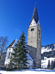 Bild mit Alpen im Winter