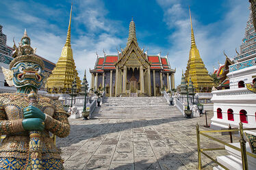 Bild mit Kunst, Tempelanlagen, Religion, Palast, Thailand, Bangkok, Königspalast, Kunstwerke
